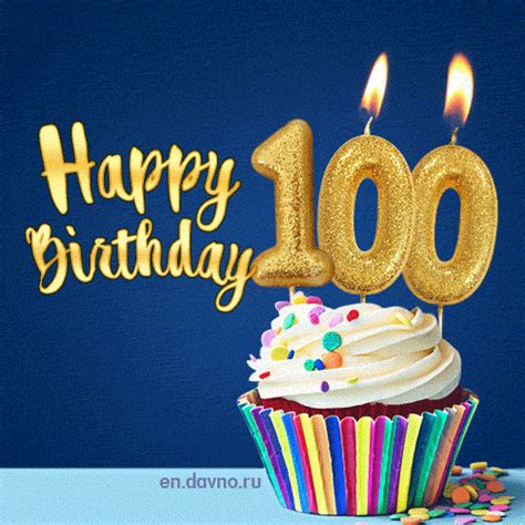 Happy 100th Birthday Animated GIFs | Funimada.com