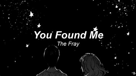 You Found Me - The Fray | Letra en español e inglés. - YouTube