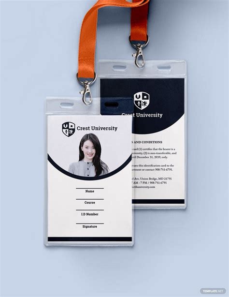 FREE College ID Card Templates & Examples - Edit Online & Download ...