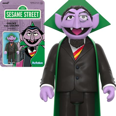 Sesame Street Count von Count 3 3/4-Inch ReAction Figure