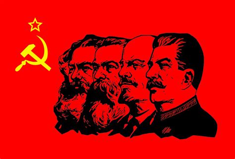 Sofirn Communisme Vlag 90 X 150 Cm Marx Engels Lenin Stalin Cccp Ussr ...