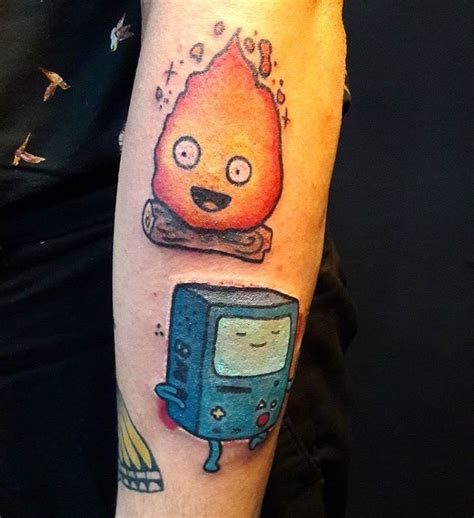 Calcifer & BMO Tattoo Calcifer Tattoo BMO | Тату