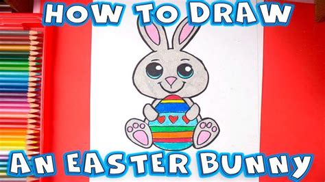 How to Draw an Easter Bunny - Easy Drawings Step by Step | Easter drawings, Bunny drawing, Easy ...