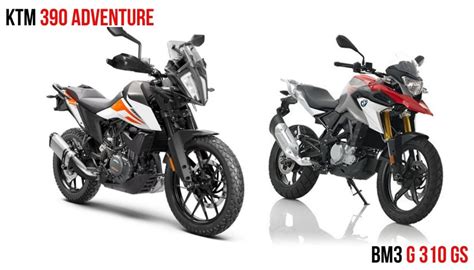 KTM 390 Adventure Vs BMW G310 GS: Specs Comparison