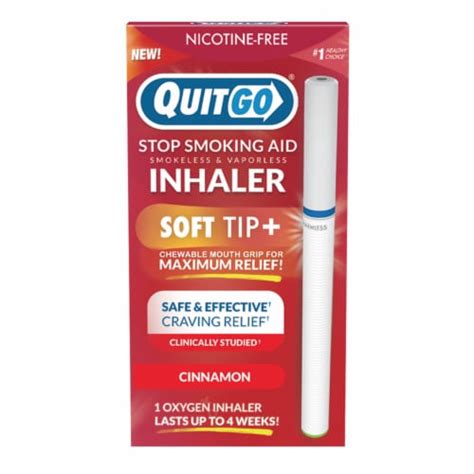 QuitGo Soft Tip Cinnamon Inhaler Stop Smoking Aid, 1 ct - Kroger