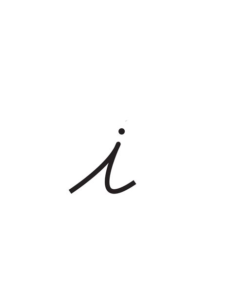 Free Cursive Letters Printable: Lowercase I