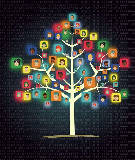 Illustration Of Networking Tree Showing Human Connection Photograph by Fanatic Studio / Science ...