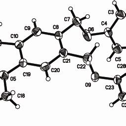 Structure of crown ether 3 drawn at 30% probability displacement... | Download Scientific Diagram