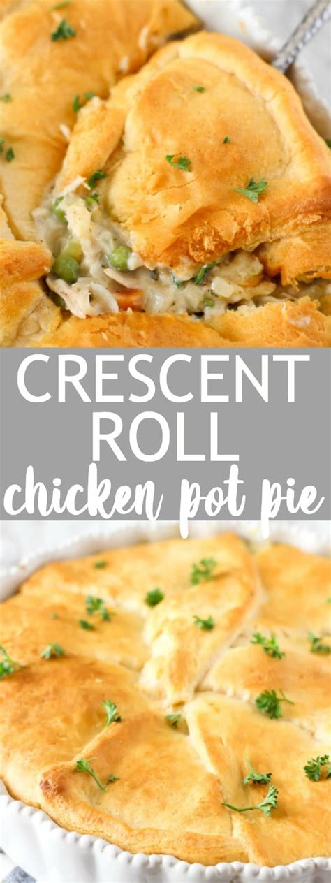 Chicken Pot Pie with Crescent Roll Crust - Belle of the Kitchen