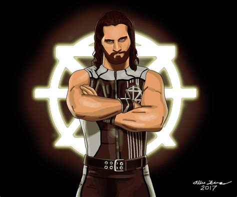 Seth Rollins Painting by AllenThomasArtist on DeviantArt