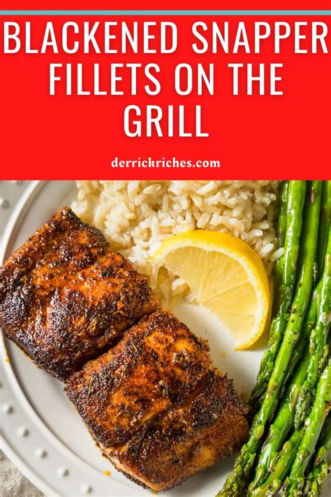 Blackened Snapper on the Grill | Fish recipes healthy, Snapper fish recipes, Snapper recipes