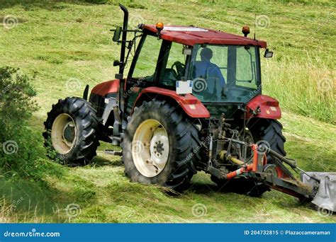 Grass Cutting stock image. Image of grassland, mowing - 204732815