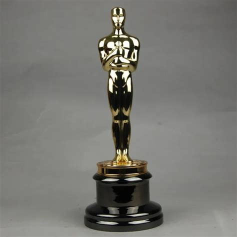 Replica oscar trophy award metal scale 1:1 13.5inches music TV movie souvenirs Free Engraving-in ...