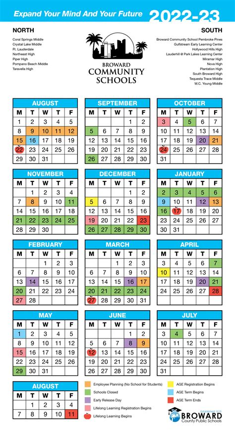 Broward Community Schools Calendar | School Terms and Holidays