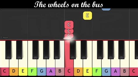 Nursery Rhymes - The wheels on the bus (Piano for children) - YouTube