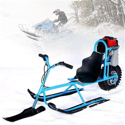 Electric Skiing Vehicle Single Board Fuel Snowmobile Directional Snow Sledge Skiing Boards For ...