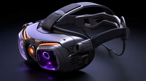 Premium Photo | A futuristic VR headset with sensors and controllers