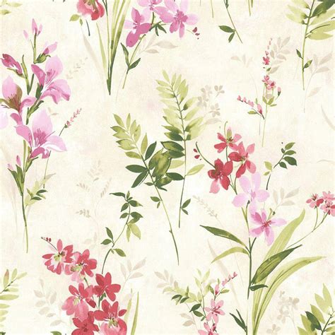 Download Brewster Driselle Pink Floral Wallpaper 2686 21627 The Home ...