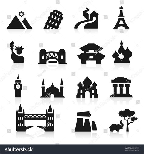 Countries Icons Set Elegant Series Stock Vector (Royalty Free) 98220539 ...