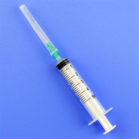 Buy 100Pack-5ml/cc 21G Disposable Syringe with Needle,Industrial syringe with Needle,Plastic ...