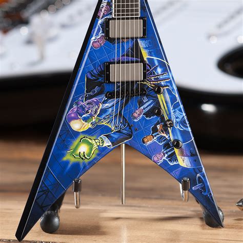 Dave Mustaine // Signature V Rust In Peace Mini Guitar Replica - AXE HEAVEN® - Touch of Modern