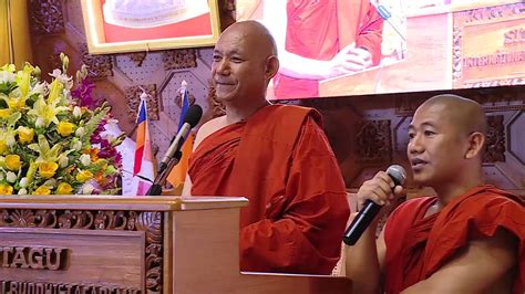 Ven. Bhikkhu Sanghasena's Speech at Higher Ordination Ceremony in Myanmar - YouTube