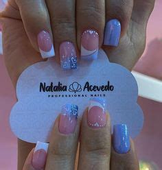 Stick On Nails, Glue On Nails, Glitter Nails, Silver Glitter, Pink Acrylic Nails, Blue Nails ...