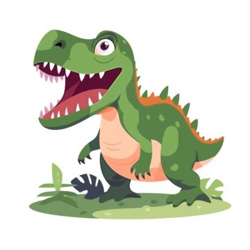 Simple T Rex Clipart Cartoon Dinosaur Illustration Vector, Dinosaur ...