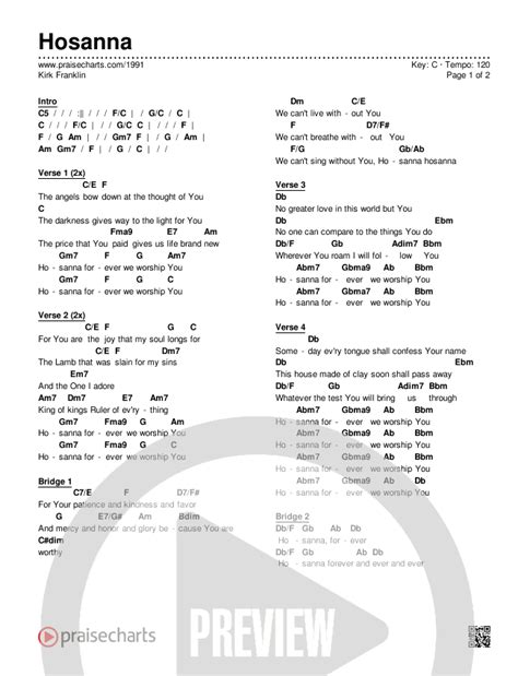 Chord Chart in C p.1 | Kirk franklin songs, Kirk franklin, Song sheet