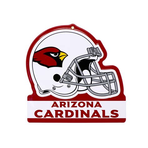 Arizona Cardinals Metal Helmet Sign