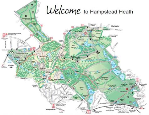 Image result for Hampstead Heath map | Hampstead heath, Heath, Area map