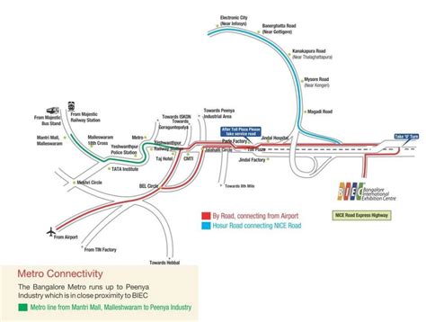 BIEC Bangalore map - Map of Bangalore International Exhibition Centre ...