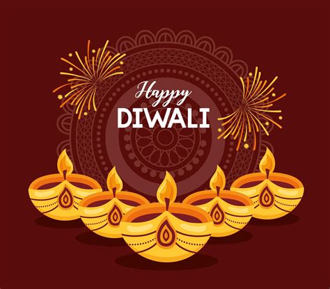 happy diwali festival poster flat design 1950521 Vector Art at Vecteezy