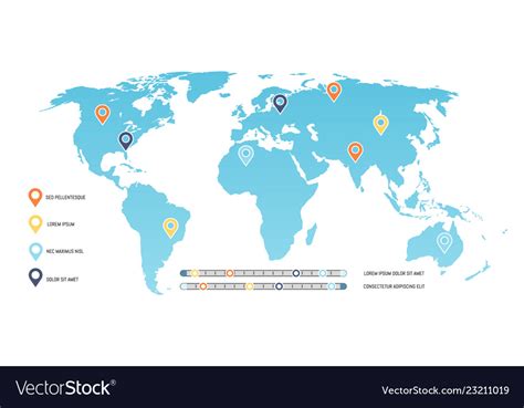 World Map Chart - Ponasa