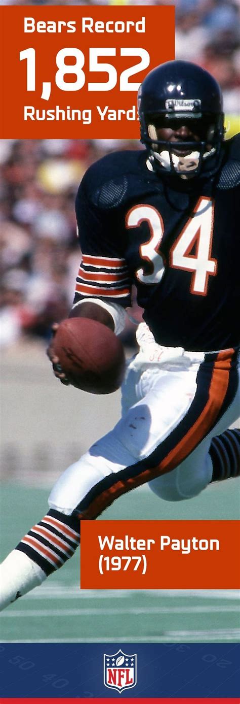 Walter Payton is one the NFLs all-time greats a legend in every sense ...