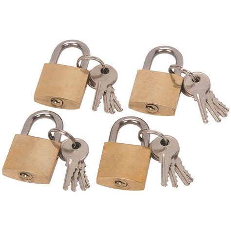 4 Piece Padlock Set