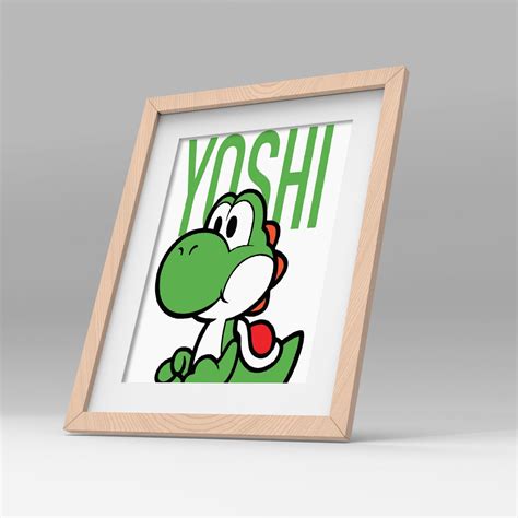 Printable Yoshi Poster: Multiple Sizes Included. Vector Graphic Digital ...