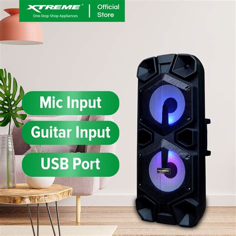 XTREME 450W Portable Speaker System USB Micro SD FM Radio Mic Input Gu – XTREME Appliances