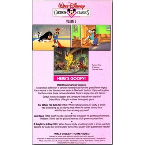 Here's Goofy: Vol. 3 - Cartoon Classics (VHS) - Arz Libnan