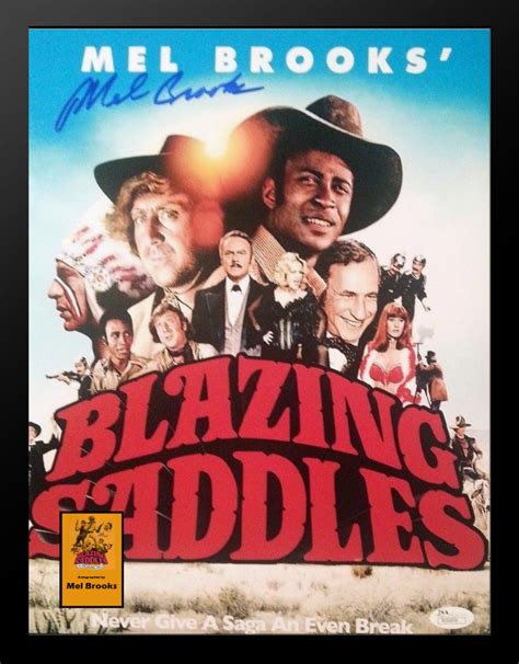 Blazing Saddles Signed Movie Poster, Custom Frame - Midcentury - Prints And Posters - by Dream ...