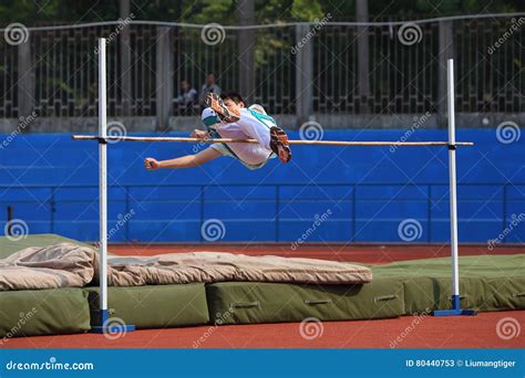 Fosbury flop editorial stock photo. Image of success - 80440753