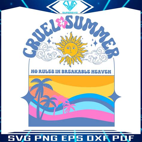 Cruel Summer The Eras Tour 2023 SVG Graphic Design File