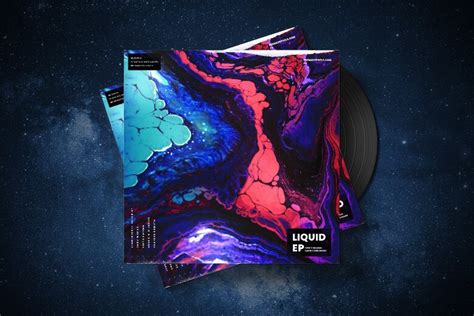 Liquid EP Album Cover Art - Photoshop PSD