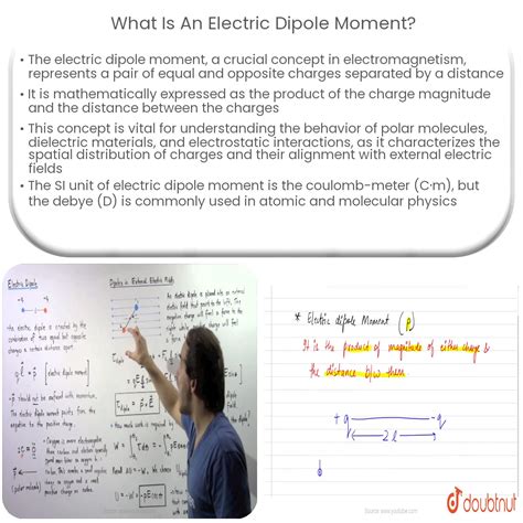 What is an electric dipole moment?