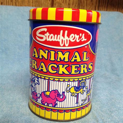 VINTAGE STAUFFER'S ANIMAL CRACKERS TIN - RARE! | #1724555507