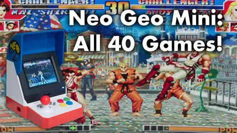 Neo Geo Mini: All 40 Games! - YouTube