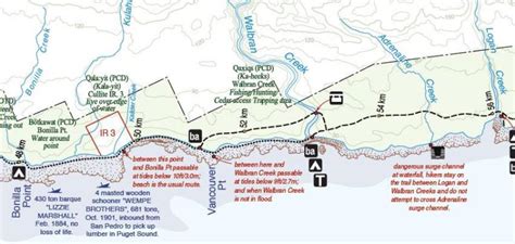 ClubTread Community - West Coast Trail map with the kilometer marking?