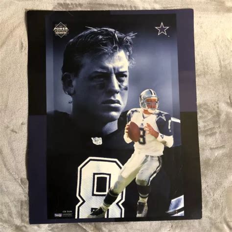 TROY AIKMAN #8 Dallas Cowboys Power Portrait Poster 20x16 Heavy ...