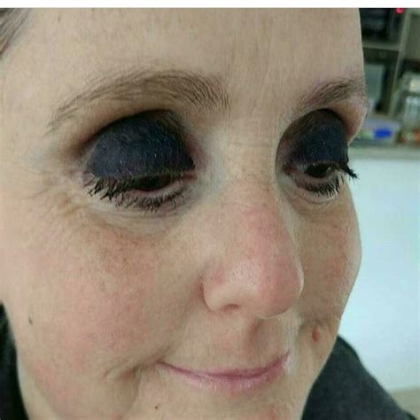 To sell eye makeup and not looking like you’ve gouged out your eyes ...