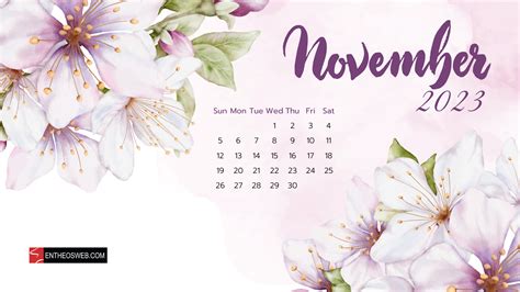 🔥 Download November Calendar Desktop Wallpaper Entheosweb by @deborahjackson | November 2023 ...